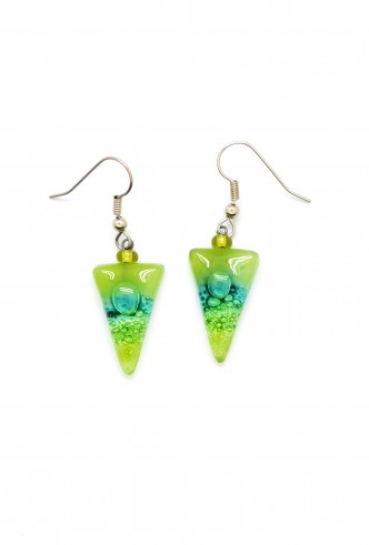 Triangle Point Glass Earrings Triangle Point Glass Earrings